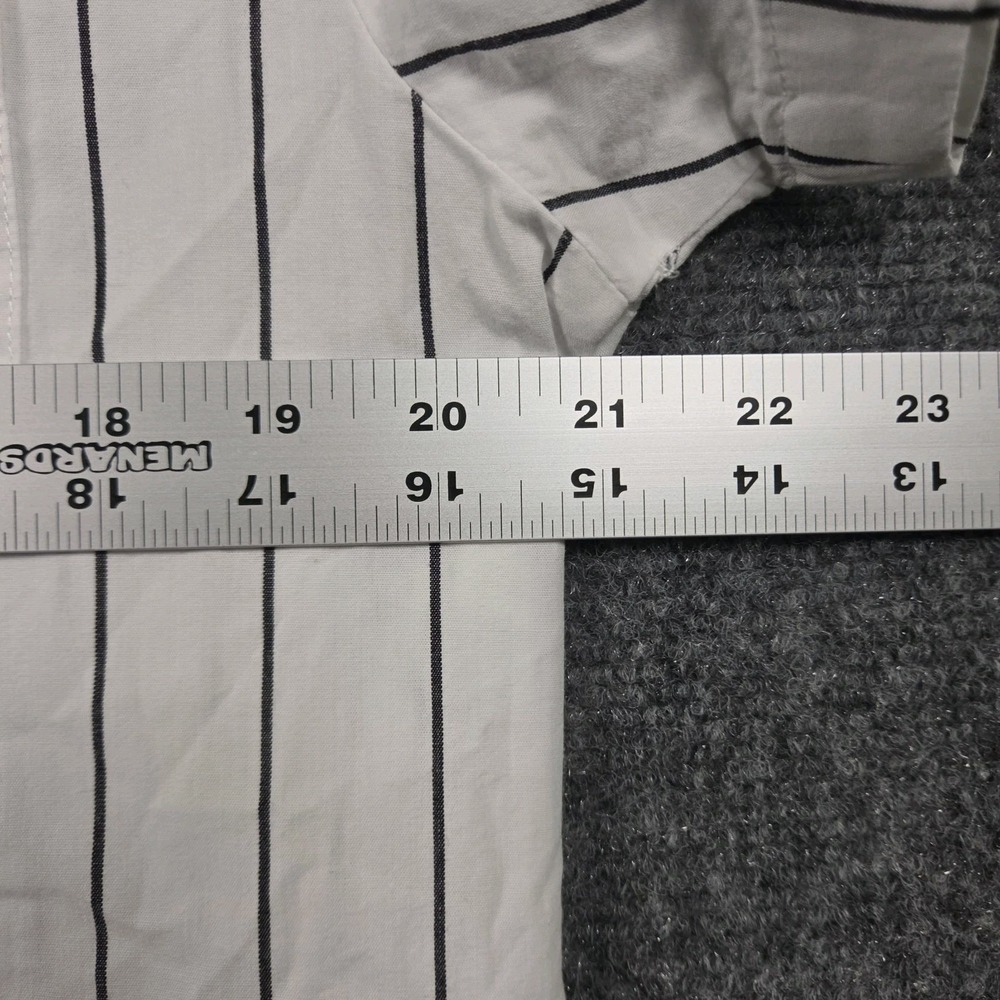 Aeropostale Chevy Corvette Pinstripe Button Down Men's Small – Cropped - Picture 5 of 8